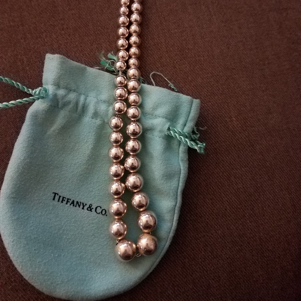 Tiffany and Co. Sterling Silver Graduated necklace